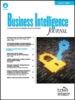 Business Intelligence Journal Volume 21 Number 4 cover
