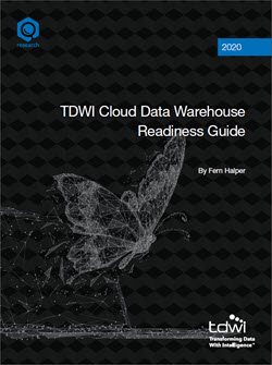 TDWI Cloud Data Warehouse Readiness Assessment